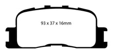 Load image into Gallery viewer, EBC YellowStuff Rear Brake Pads - DP41716R