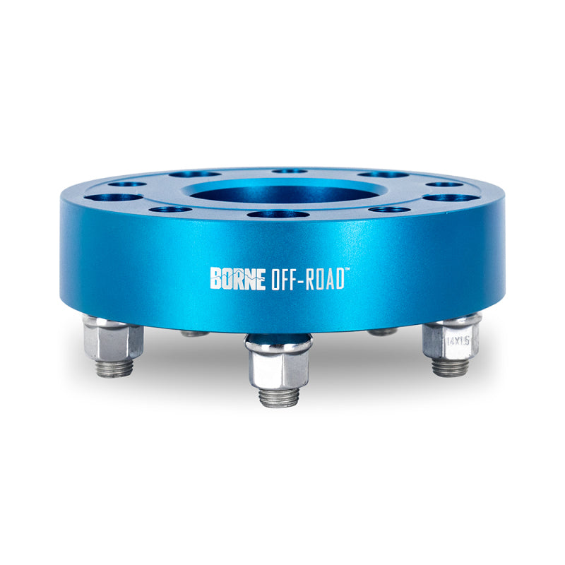 Borne Off-Road Wheel Spacers - 5x127 - 71.6 - 38.1mm - M14 - Blue