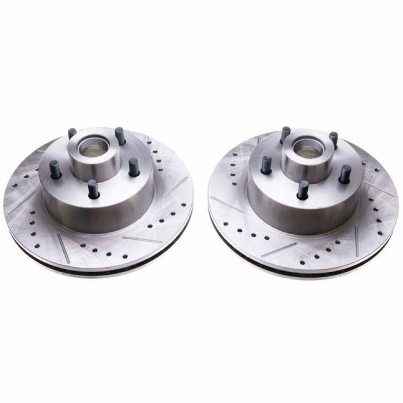 Power Stop 70-72 Dodge Challenger Front Evolution Drilled & Slotted Rotors - Pair PowerStop