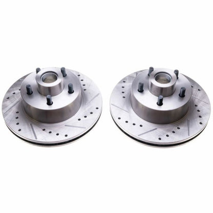 Power Stop 70-72 Dodge Challenger Front Evolution Drilled & Slotted Rotors - Pair PowerStop