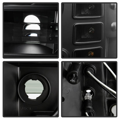 Spyder GMC Sierra 1500/GMC Sierra Denali 08-13 Projector LED Halo- LED All Blk PRO-YD-GS07-HL-BKV2 SPYDER
