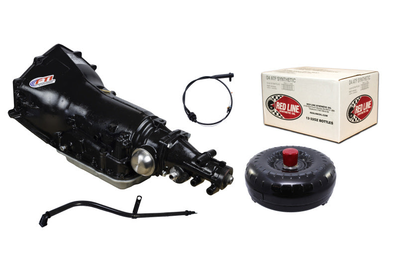 FTI 700R4 Transmission Kit - Level 2 - 450HP - Chevy Bell - Holley Adapter SB2400LT30 Converter