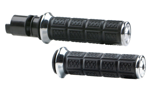 Kuryakyn Enygma Grips 24 and Up Touring Chrome