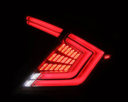 AlphaRex 676040 16-21 Honda Civic Hatchback / Type-R FK8 Nova-Series LED Tail Lights - Clear Smoke