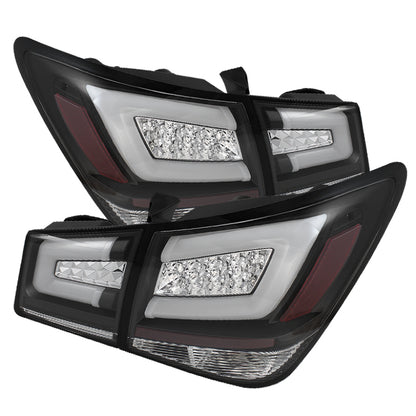 Spyder Chevy Cruze 2011-2014 Light Bar LED Tail Lights Black ALT-YD-CCRZ11-LBLED-BK SPYDER