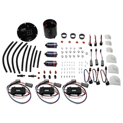 DeatschWerks 09-24 Nissan GT-R R35 X3 Triple Pump Module w/ Triple DW810 Pumps and Controllers