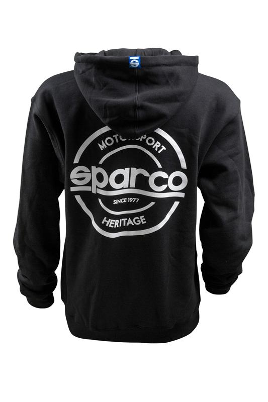 Sparco Swtshrt Hooded S-Seal Blk Med