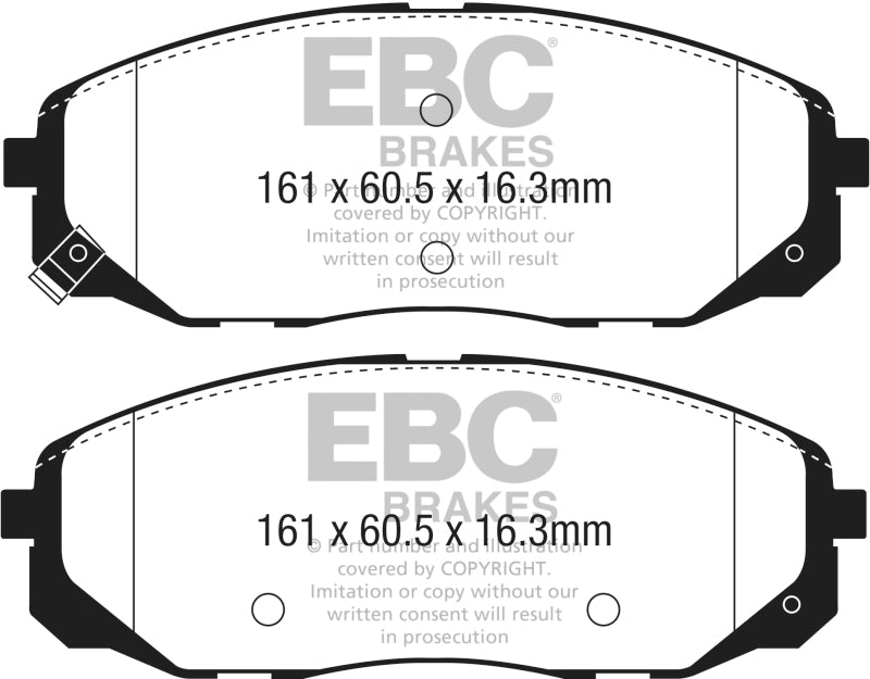 EBC YellowStuff Front Brake Pads - DP43061R