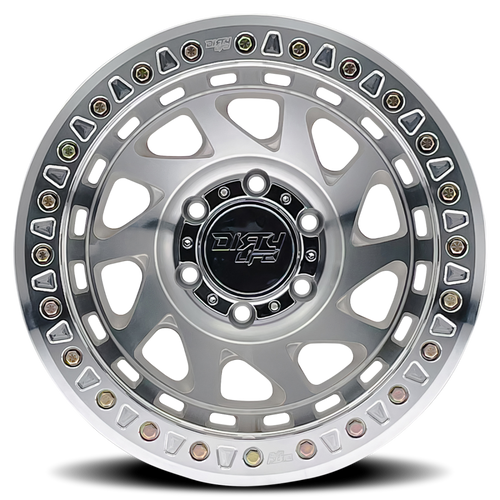 Dirty Life 9304 DT-2 17x9/8x165.1 BP/-12mm Offset/130.8mm Hub Matte Black Wheel - Beadlock