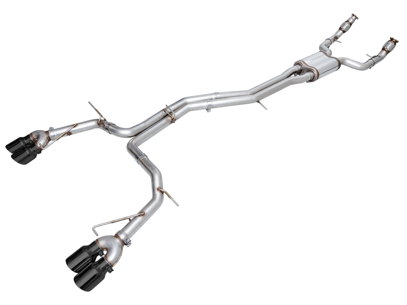 AWE Tuning 19-23 Audi C8 S6/S7 2.9T V6 AWD Track Edition Exhaust - Diamond Black Tips AWE Tuning
