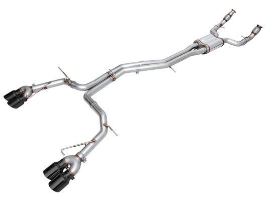 AWE Tuning 19-23 Audi C8 S6/S7 2.9T V6 AWD Track Edition Exhaust - Diamond Black Tips AWE Tuning