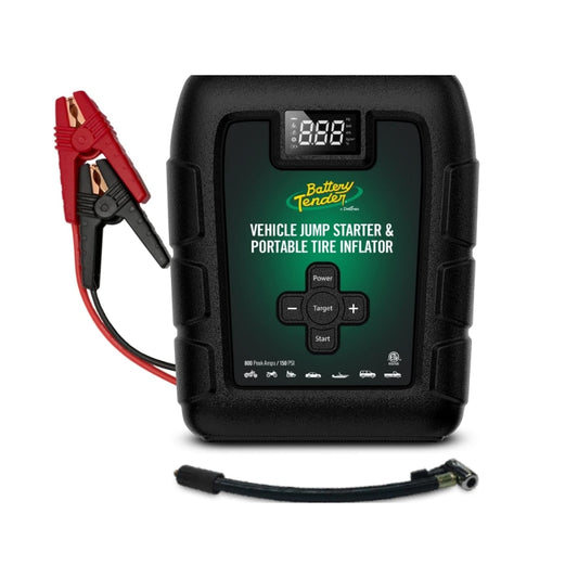 Battery Tender 800AMP Jump Starter 7200mAh Power Pack and 140 PSI Tire Inflator Battery Tender