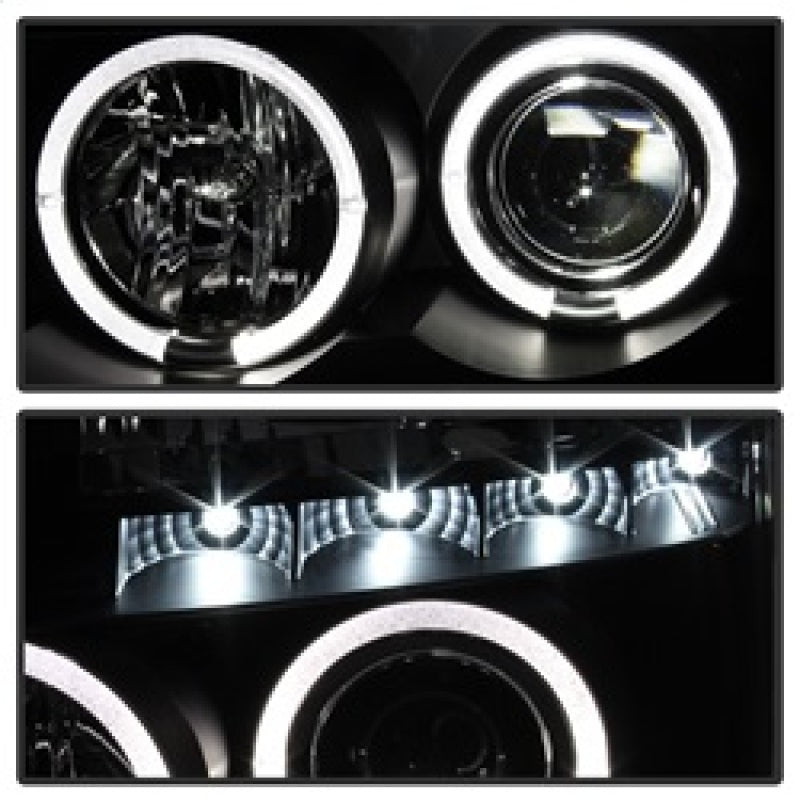 Spyder Nissan Titan 04-14/Armada 04-07 Projector Headlights LED Halo LED Blk PRO-YD-NTI04-HL-BK SPYDER
