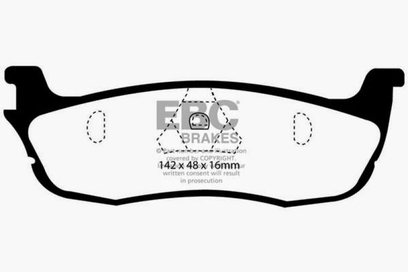 EBC YellowStuff Rear Brake Pads - DP41601R EBC