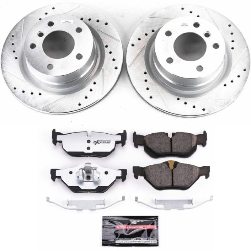 Power Stop 10-13 BMW 128i Rear Z26 Street Warrior Brake Kit PowerStop