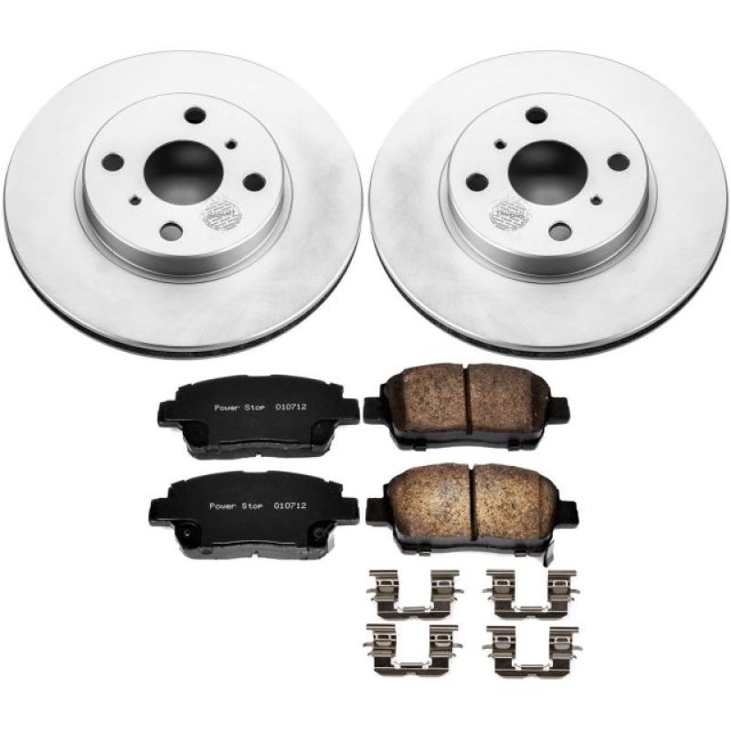 Power Stop 01-05 Toyota Echo Front Z17 Evolution Geomet Coated Brake Kit PowerStop