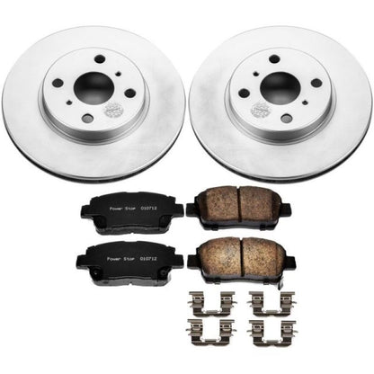 Power Stop 01-05 Toyota Echo Front Z17 Evolution Geomet Coated Brake Kit PowerStop