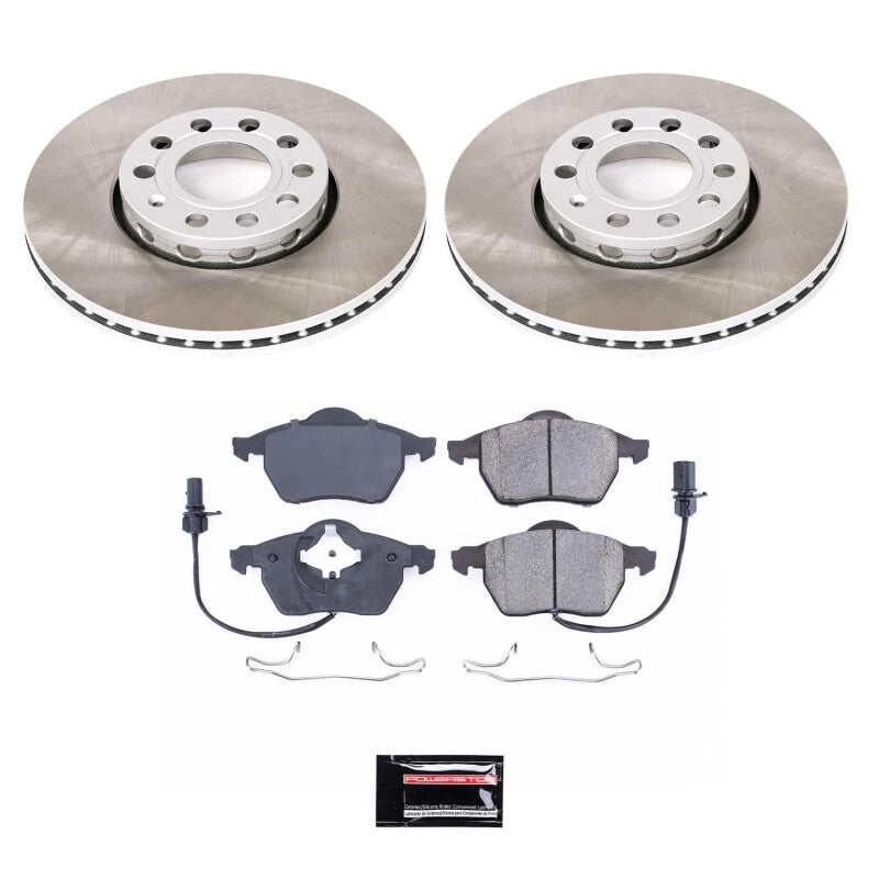 Power Stop 99-05 Volkswagen Passat Front Semi-Coated Rotor Kit PowerStop