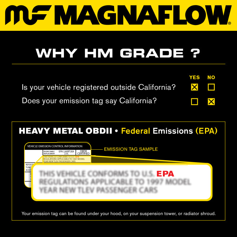 MagnaFlow Conv DF 01-04 Nissan Frontier/XTerra 3.3L (Exc Supercharged) P/S Rear (49 State)