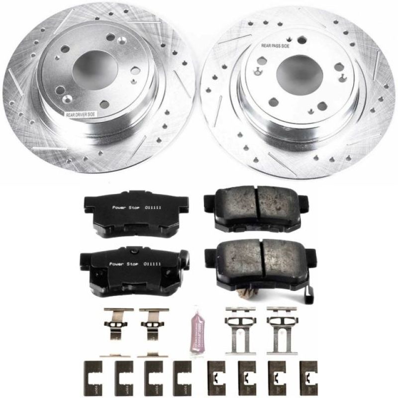 Power Stop 16-18 Acura ILX Rear Z23 Evolution Sport Brake Kit PowerStop