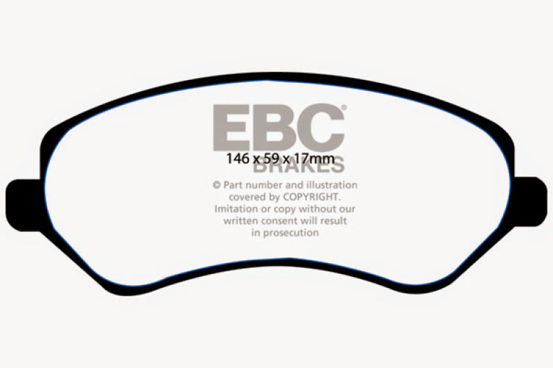 EBC YellowStuff Front Brake Pads - DP41612R