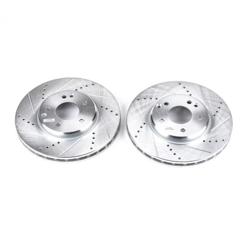 Power Stop 04-08 Chrysler Crossfire Front Evolution Drilled & Slotted Rotors - Pair PowerStop
