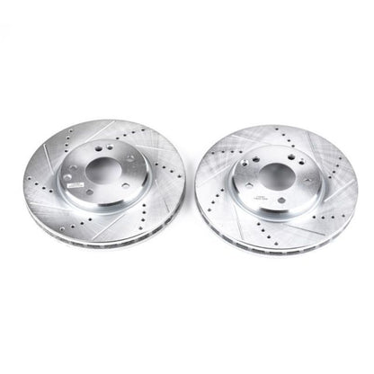 Power Stop 04-08 Chrysler Crossfire Front Evolution Drilled & Slotted Rotors - Pair PowerStop