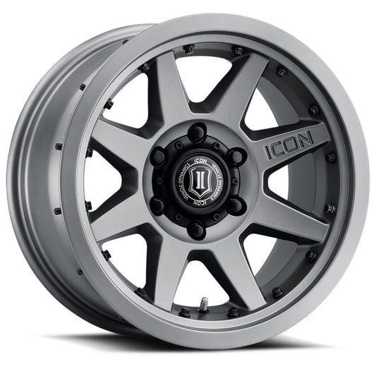 ICON Alloys Rebound Pro 17x8.5 6x5.5 +25mm 5.75" Backspacing Titanium Wheel - 21817859057TT