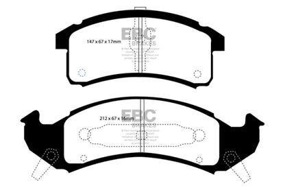 EBC Ultimax2 Front Brake Pads - UD505 EBC