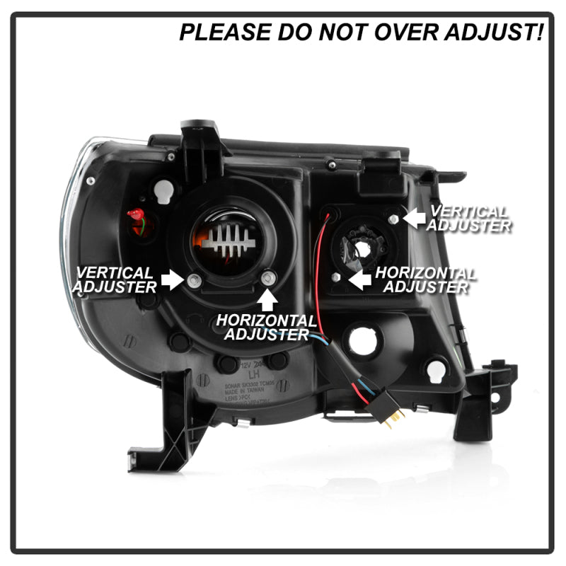 Spyder Toyota Tacoma 05-11 V2 High-Power LED Headlights - Black PRO-YD-TT05PL-BK SPYDER