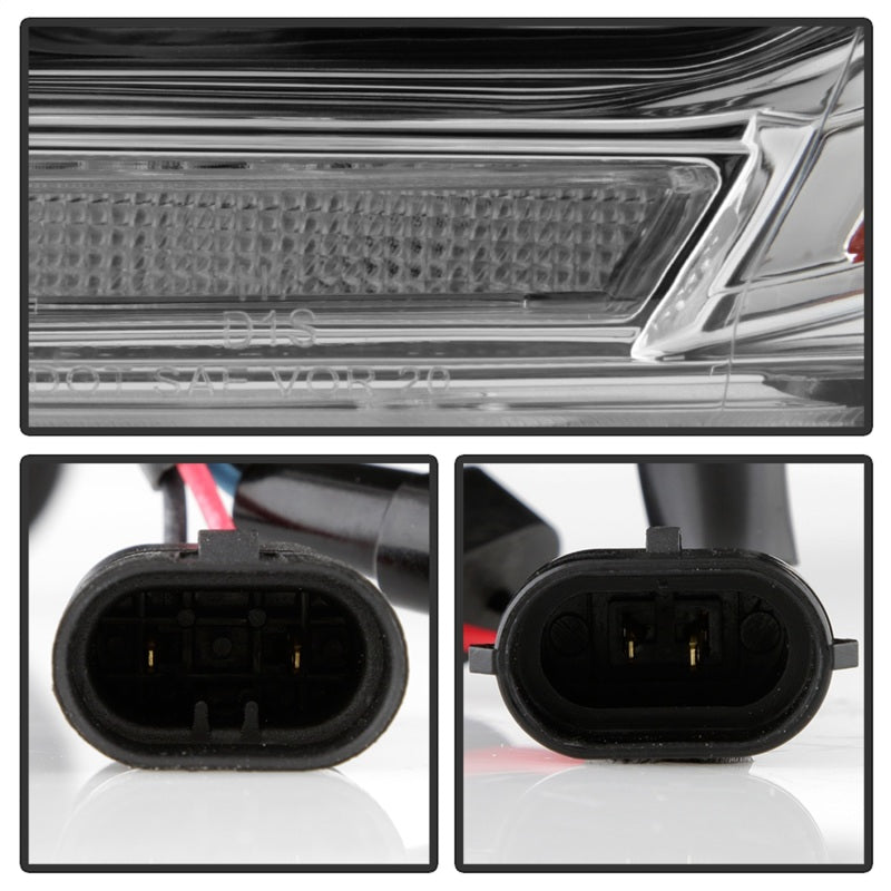 Spyder Dodge Durango 11-13 Halogen Model Only Projector Headlights - Chrome PRO-YD-DDU11SI-C SPYDER