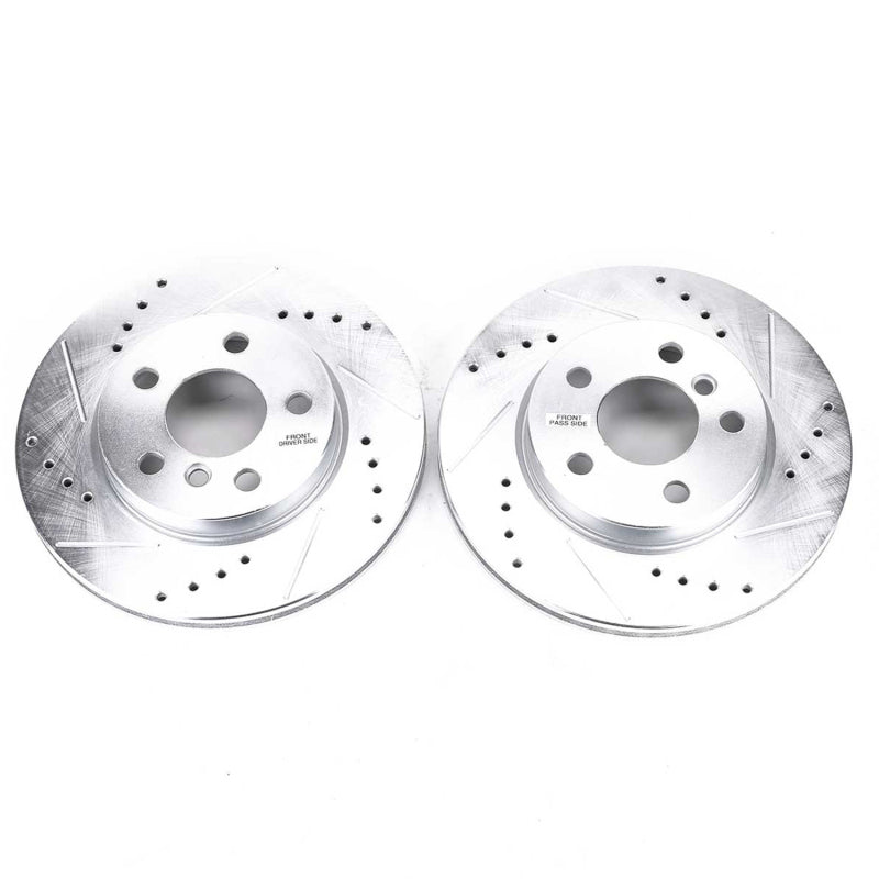 Power Stop 14-19 Mini Cooper Front Evolution Drilled & Slotted Rotors - Pair PowerStop