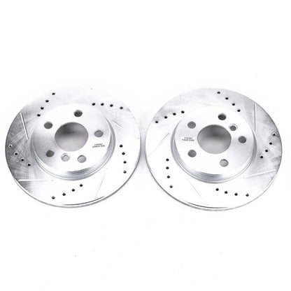 Power Stop 14-19 Mini Cooper Front Evolution Drilled & Slotted Rotors - Pair PowerStop