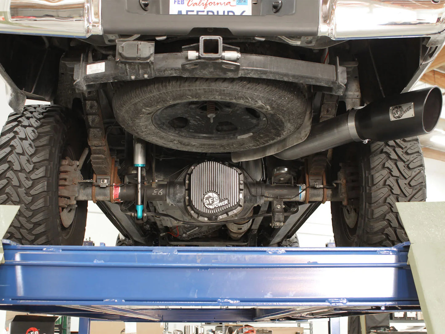 aFe ATLAS 5 IN Aluminized Steel DPF-Back Exhaust System w/Black Tip for 2008-2010 F-250/F-350/F-450/F-550 6.4L - 49-03054-B aFe