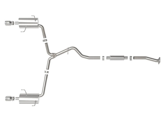 aFe Subaru Forester XT 14-18 H4-2.5L Takeda 2-1/2in to 2-1/4in  304 SS Cat-Back- Polished Tip