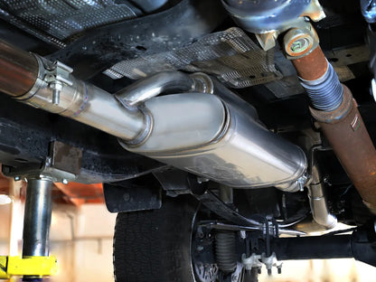 aFe Vulcan Series 2-1/2 IN to 3 IN 304 Stainless Steel Cat-Back Exhaust System w/ Black Tip - 49-33148-B