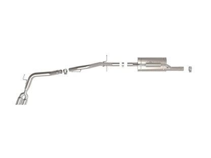 aFe Vulcan Series 2-1/2 IN to 3 IN 304 Stainless Steel Cat-Back Exhaust System w/ Polished Tip - 49-33148-P