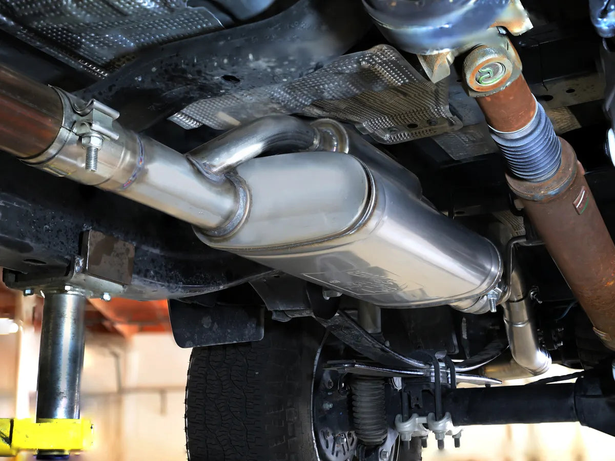aFe Vulcan Series 2-1/2 IN to 3 IN 304 Stainless Steel Cat-Back Exhaust System w/ Polished Tip - 49-33148-P