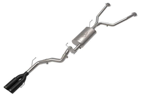 aFe 23-24 Toyota Sequoia V6 3.4L Vulcan Series 2-1/2in to 3in 304 SS Cat-Back Exhaust w/ Black Tip aFe