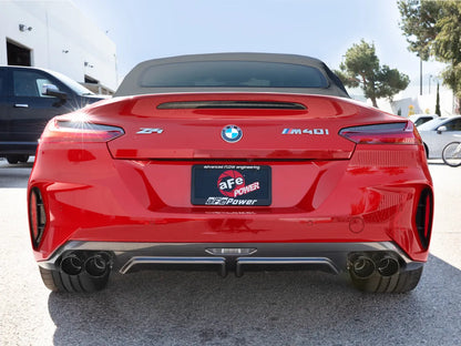 aFe MACH Force-Xp 3 IN to 2-1/2 IN 304 Stainless Steel Cat-Back Exhaust w/ Black Tip - 49-36352-B