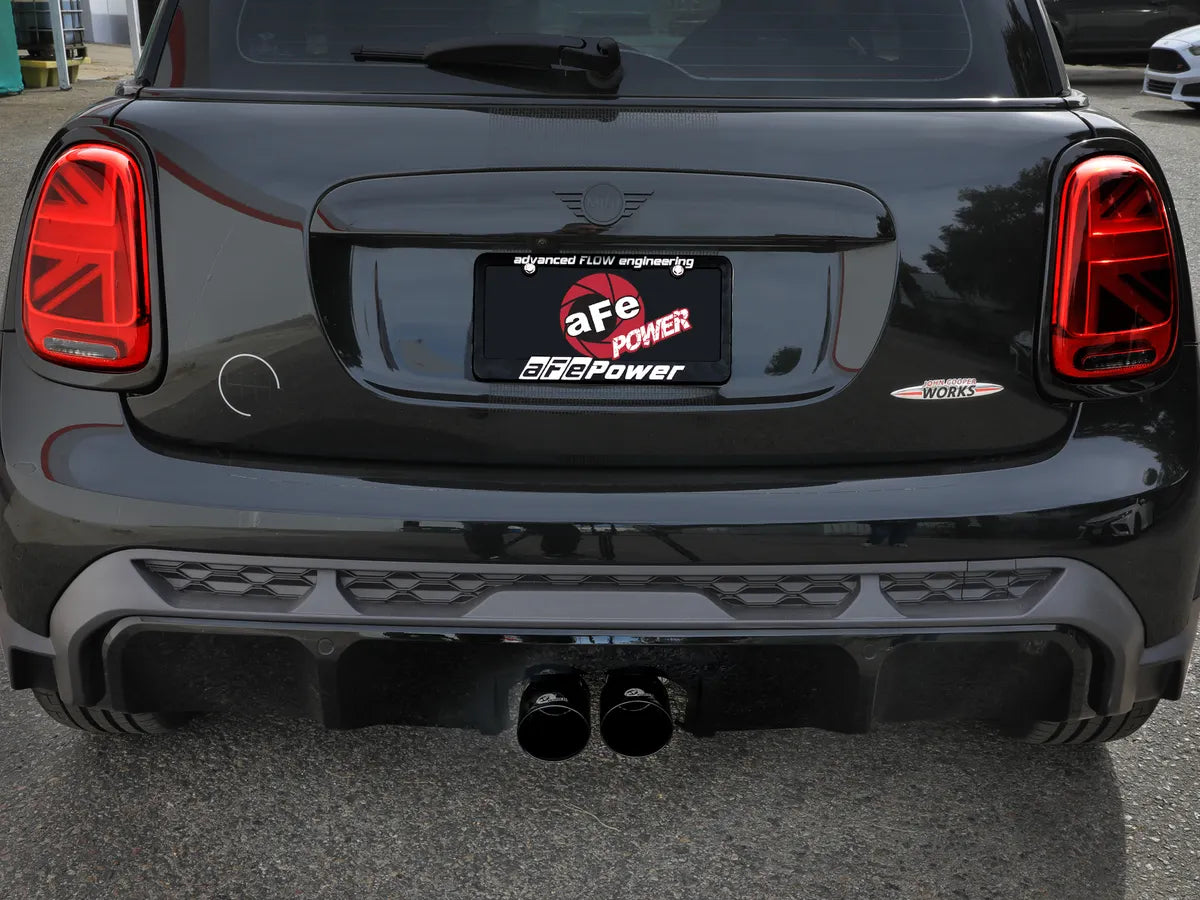 aFe MACH Force-Xp 3 IN to 2-1/2 IN 304 Stainless Steel Cat-Back Exhaust w/ Black Tip - 49-36354-B