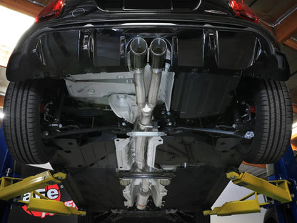 aFe MACH Force-Xp 3 IN to 2-1/2 IN 304 Stainless Steel Cat-Back Exhaust w/ Carbon Fiber Tip - 49-36354-C