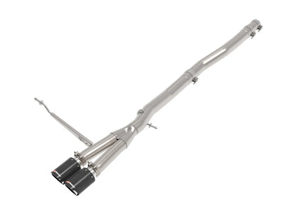 aFe MACH Force-Xp 3 IN to 2-1/2 IN 304 Stainless Steel Cat-Back Exhaust w/ Carbon Fiber Tip - 49-36354-C
