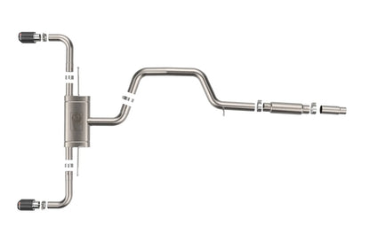 aFe 22-24 Volkswagen GTI MACH Force-Xp 3 to 2-1/2 IN Stainless Steel Cat-Back Exhaust w/Carbon Tips - 49-36454-C