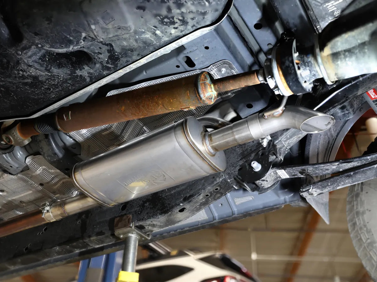 aFe ROCK BASHER 2-1/2 IN 409 Stainless Steel Cat-Back Exhaust System - 49-43150