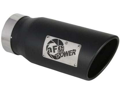 aFe Large Bore-HD 3 IN 409 Stainless Steel DPF-Back Exhaust System w/Black Tip RAM 1500 20-21 V6-3.0