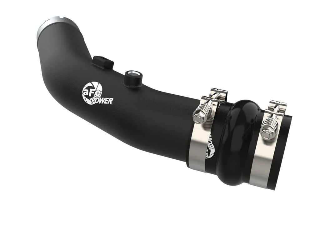 aFe 23-24 Ford F250/F350 Super Duty V8-6.7L BladeRunner 3 In. Aluminum Hot Charge Pipe- BLK