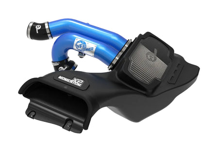 aFe 21-22 Ford F-150 Raptor V6-3.5L(tt) Momentum XP Cold Air Intake System Blue w/ Pro Dry S Filter