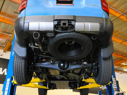 aFe Vulcan Series 2-1/2 IN to 3 IN 304 Stainless Steel Cat-Back Exhaust System w/ Black Tip - 49-36076-B