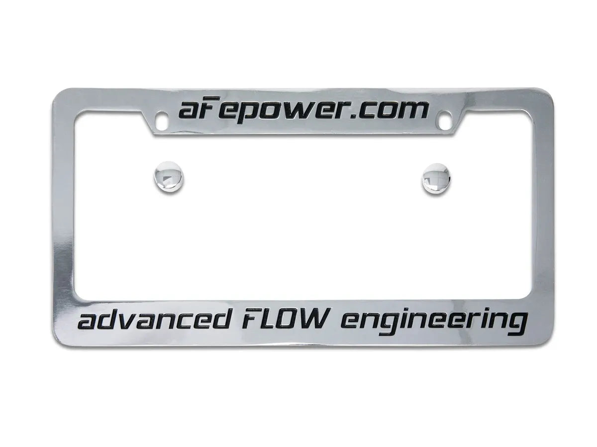 aFe POWER Engraved Metal License Plate Frame